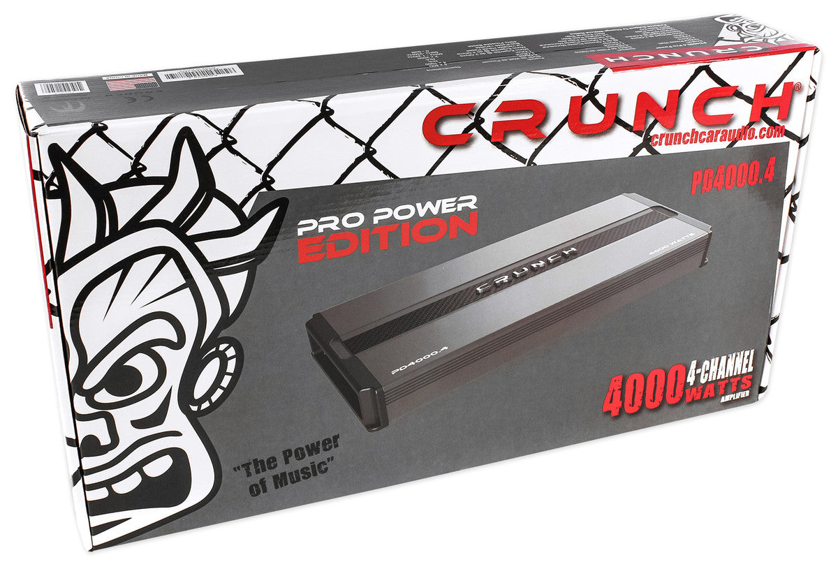 Crunch PD4000.4 4000w 4-Channel Pro Power Car Audio Amplifier
