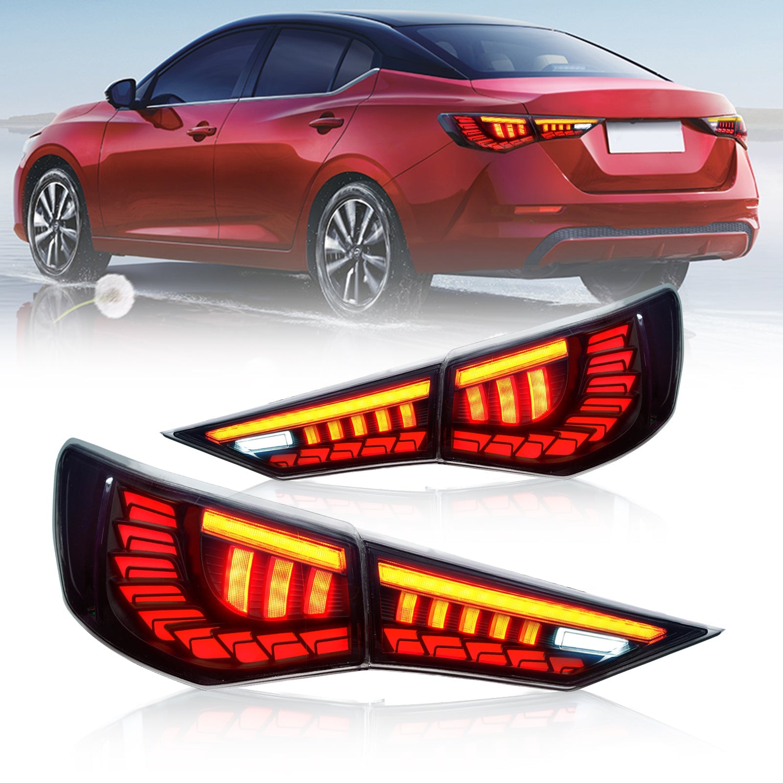 Full LED Tail Lights Assembly For 8th Gen Nissan Sentra 2020-2022 –  Speedzone Performance LLC