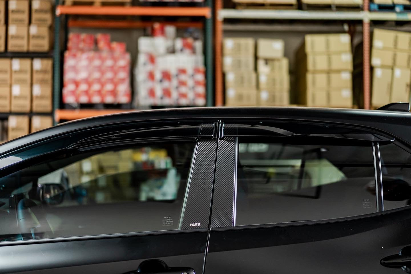 TOM S Racing Sports Side Window Visor GR Corolla Hatchback 2023 Toyota Corolla Hatchback 2019 Speedzone Performance LLC