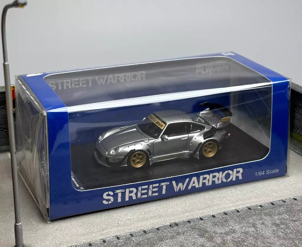 Ghost Player Street Warrior Porsche 911 RWB 993 Silver