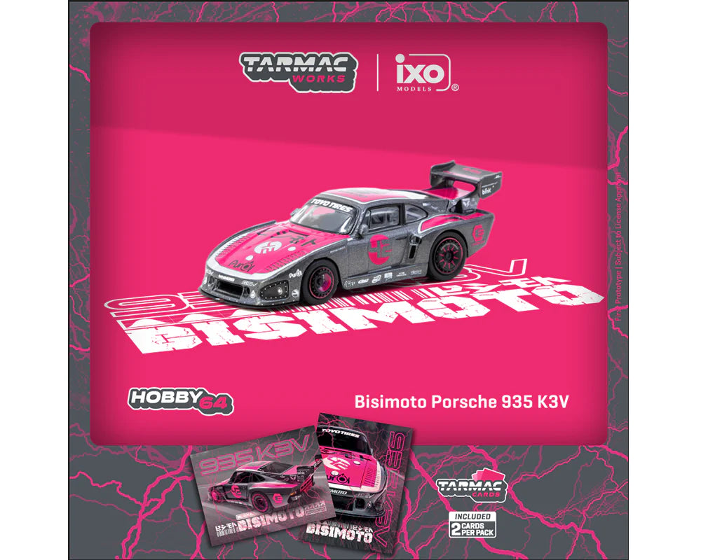 TARMAC WORKS / ixo 1/64 ビシモトポルシェ 935 K3V 1/64 Bisimoto Porsche 935 K3V with Tarmac Cards Combo Set - Tarmac