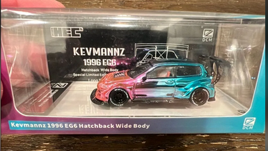 DCM EG6 Hatchback Wide Body 2025 HEC 限定 新品 DCM 1/64 Kevmannz 1996 EG6 Hatchback Wide Body(ショート