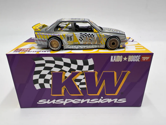 Mini GT Kaido House #194 CHASE BMW E30 M3 Kaido KW V1 Purple