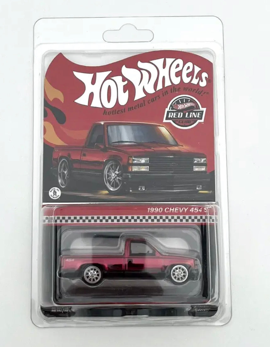 1990 Chevy 454 SS Red Pickup Truck | Hot Wheels RLC 2023