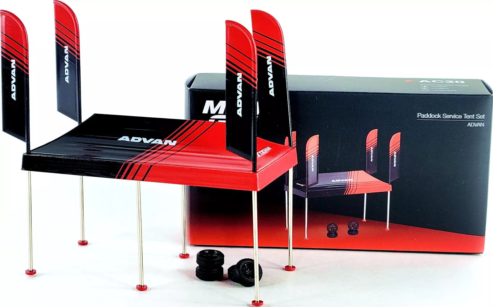 Mini GT 1:64 Paddock Service Tent Set w/ Wheels