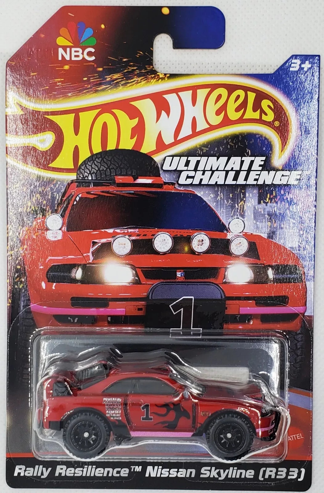 ミニカー Hot Wheels Nissan Skyline (R33) rlc Hot Wheels Ultimate Challenge Rally Resilience Nissan Skyline R33
