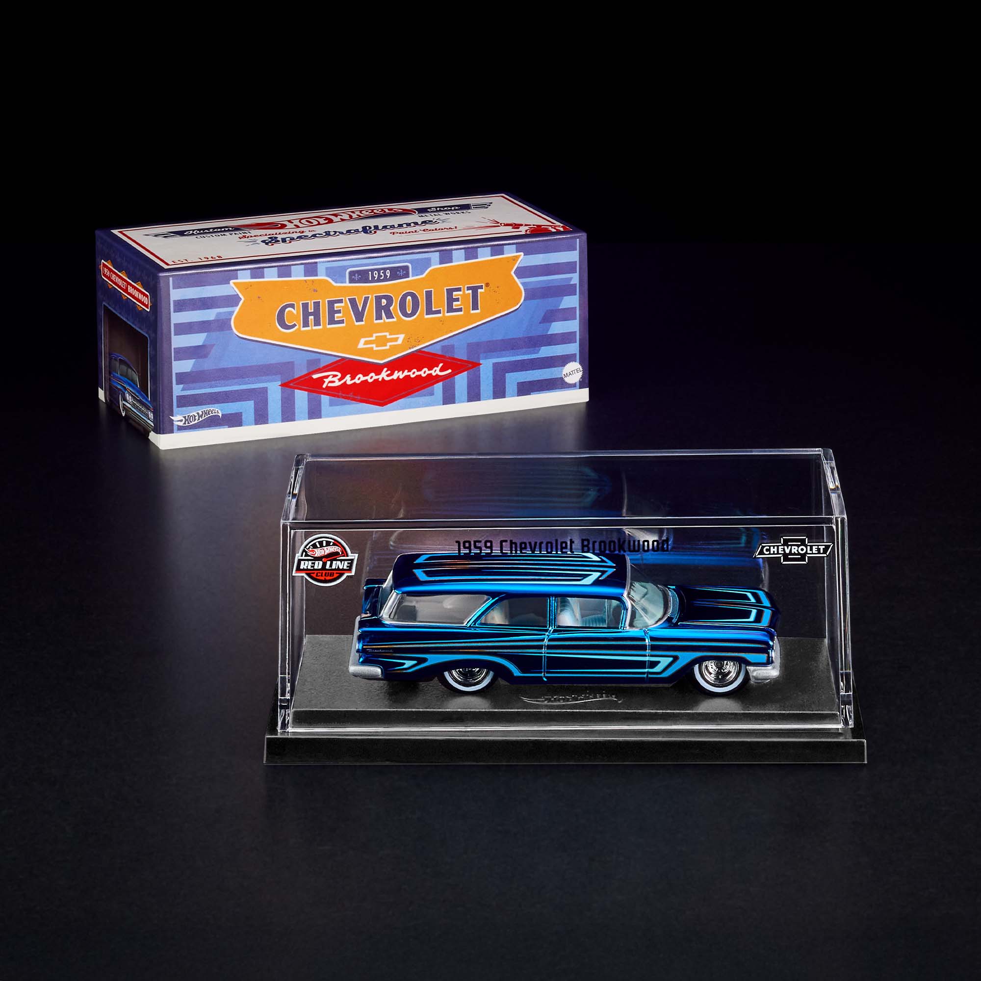 ホットウィール RLC 1959 シボレー BROOKWOOD IN HAND Hot Wheels RLC - 1959 Chevrolet Brookwood Blue 2025