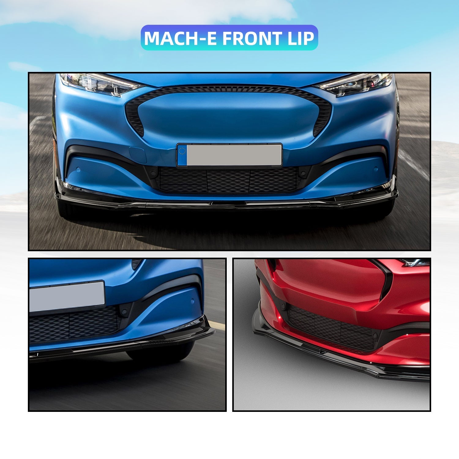 Ford Mustang Mach-e: Tail Spoiler - GT Version (ABS + Coating)