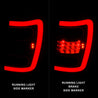 ANZO 1999-2004 Jeep Grand Cherokee LED Tail Lights w/ Light Bar Black Housing Clear Lens ANZO