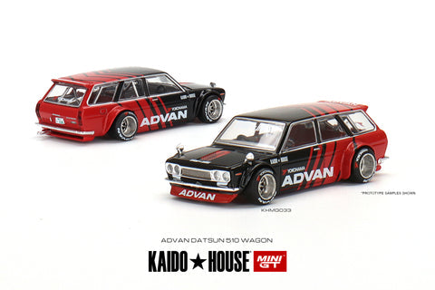 Kaido House x Mini GT 1:64 Datsun Kaido 510 Wagon Hanami V1 Pink Limited  Edition