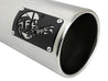 aFe SATURN 4S 4in SS Intercooled Exhaust Tip - Polished 4in In x 5in Out x 12in L Bolt-On aFe