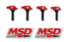 MSD Ignition Coil - Blaster Series  - Subaru/Toyota/Scion H4 - 2.0L - Red - 4-Pack MSD