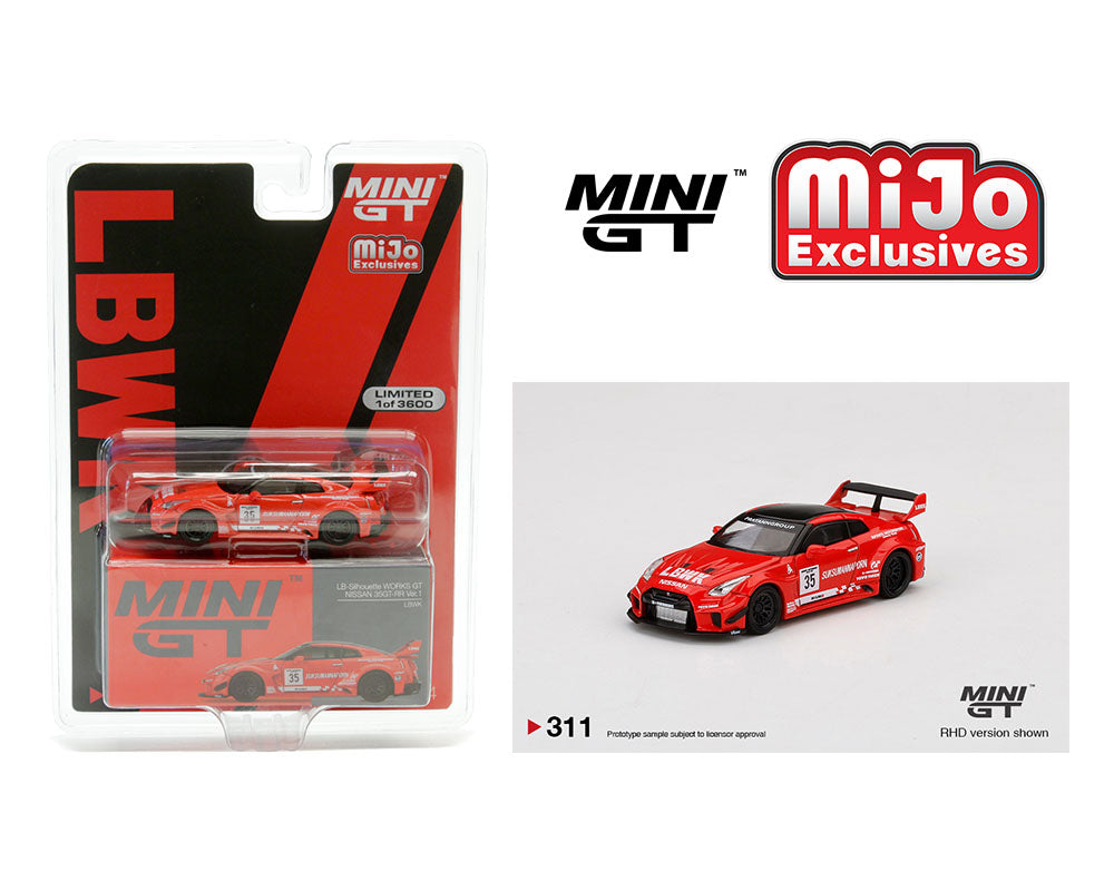 Mini GT 1:64 LB-Silhouette Works GT Nissan 35GT-RR Ver.1 LBWK RHD – MiJo  Exclusives – Limited to 3600 pieces