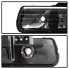 Xtune Chevy TahOE 00-06 Amber Crystal Headlights w/ Bumper Lights Black HD-JH-CSIL99-SET-AM-BK SPYDER