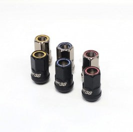 Muteki Open End Lug Nuts - Deep Black 12x1.50