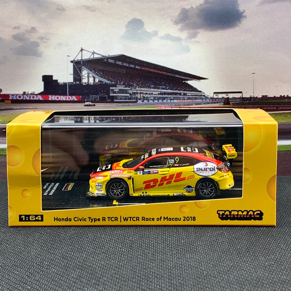 スパーク　1/43　ホンダ シビック タイプR WTCR マカオ2018 DHL スパーク 1/43 ホンダ シビック タイプR WTCR マカオ2018 DHL - メルカリ