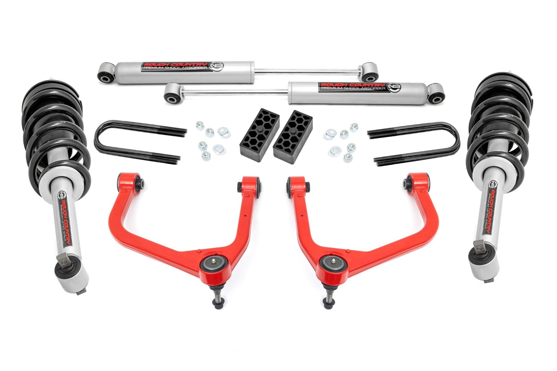 3.5 Inch Lift Kit | N3 Struts | Rear Mono Leaf | Chevy Silverado 1500 (25-26)