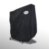 Front and side view of black EZ4X4 2-Door Cart Cover, showing protective, weather-resistant design for secure door storage.