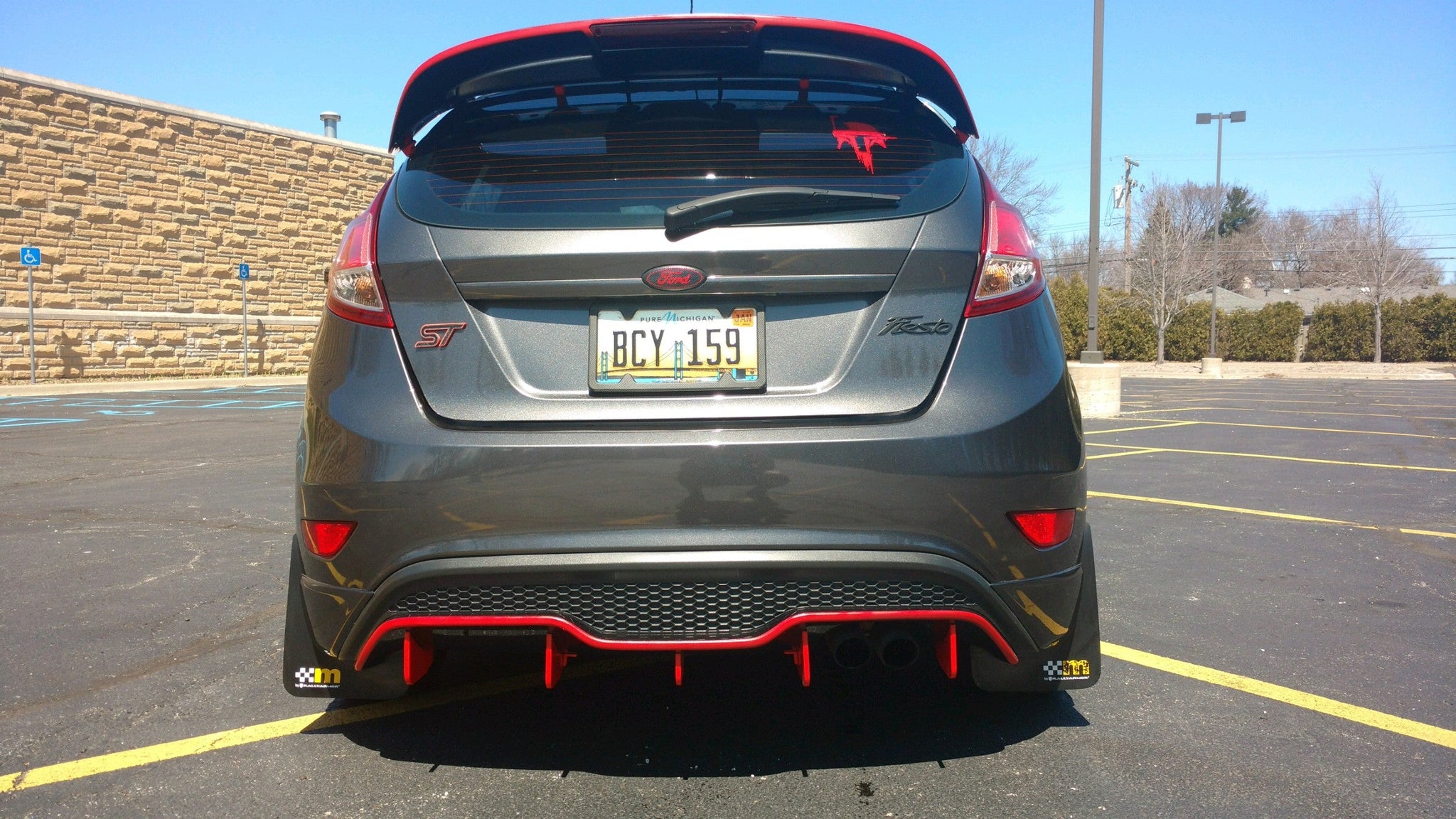 2014-2019 Ford Fiesta ST (2018-2019 MK7 and MK7.5 only) Diffuser Fins (5-pack)