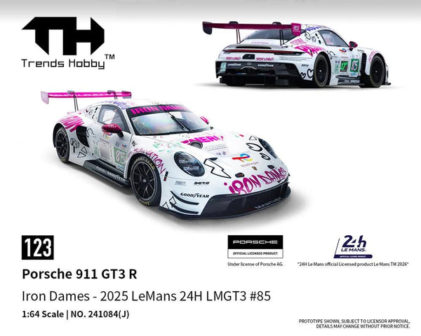 Trends Hobby Porsche 911 GT3 R #85 Iron Dames 2025 Le Mans 1:64