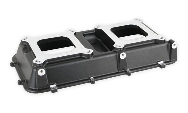 Holley Hi-Ram Intake Plenum Top Only - 2 x 4150 - Flat Black Finish