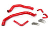 HPS Red Silicone Radiator + Heater Hose Kit 2001-2004 Ford Mustang 3.8L 3.9L V6 57-1401-RED