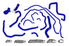 HPS Blue Reinforced Silicone Radiator + Heater Hose Kit Coolant Mazda 07-09 Mazdaspeed 3 2.3L Turbo 57-1511-BLUE