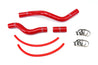HPS Red Silicone Radiator Hose Kit 2001-2005 Honda Civic 1.7L Automatic Transmission 57-1526-RED