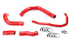 HPS Red Silicone Radiator Hose Kit 2016-2017 Lexus GS200t 2.0L Turbo 57-1633-RED