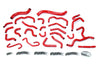 HPS Red Silicone Radiator + Heater Hose Kit 2008-2016 Toyota Land Cruiser 5.7L V8 57-1670-RED