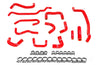 HPS Red Silicone Ancillary Coolant Hose Kit 3rd Gen Subaru WRX 2.5L Turbo EJ225 Manual Trans 57-2131A-RED