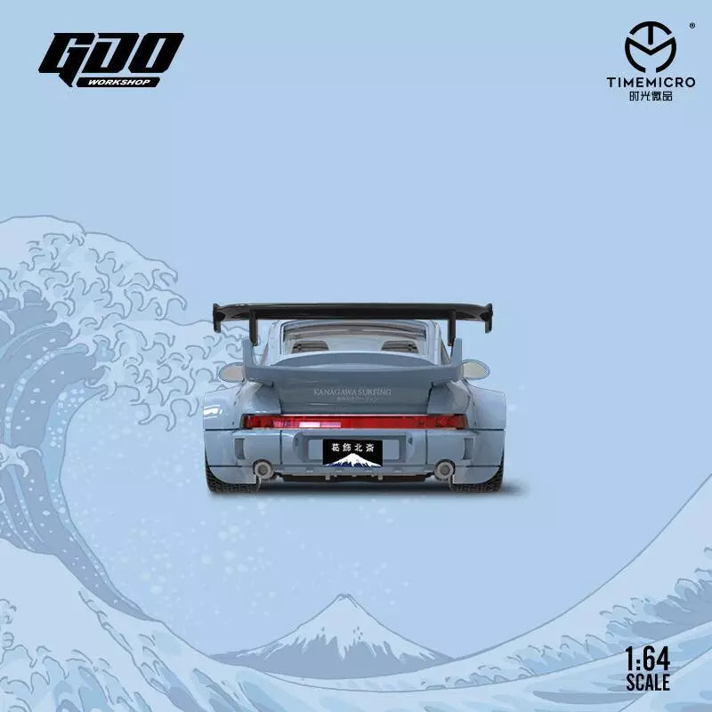 1/64 Porsche 964 KANAGAWA SURFING 限定 TimeMicro GDO Porsche RWB 964 Kanagawa Surfing Blue