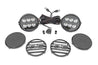 Black Series Halo LED Light Pair | White/Amber DRL | 6.5 Inch | Round
