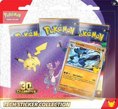 Pokémon TCG 30th Celebration Lucario Tech Sticker Collection