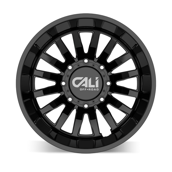 Cali Off-Road 9110D Summit Dually 22x8.25 / 8x200 BP / -192mm Offset / 142mm Hub Gloss Black Wheel