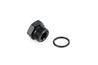 HPS Performance AN Fittings Straight Port Thread Plug Includes O-Ring Aluminum Black