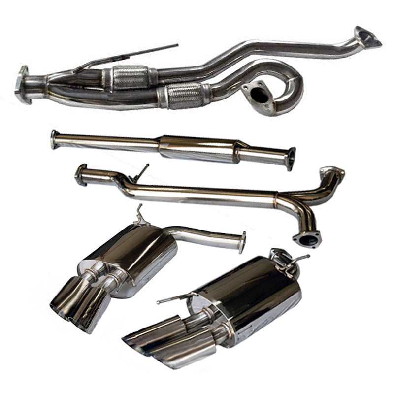 Tsudo Acura 2007-08 TL Type-S SE Quad Tips Catback + J-Pipe Exhaust