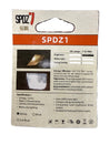 SPDZ1 packaging with text and images on a metallic surface