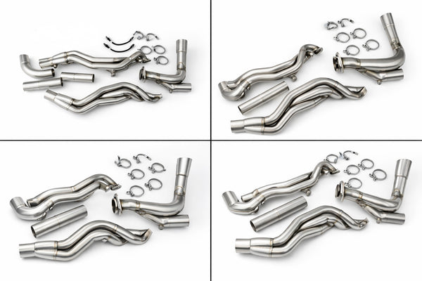 SPDZ1 2015-2025 Ford F150 1 7/8" Long Tube Headers with Off Road Pipe - Pre Order Oct 2026