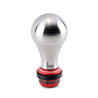 Hybrid Racing Shift Knob & Shift Boot Collar Combo Stainless Steel / Dust Red HYB-BUN-01-66