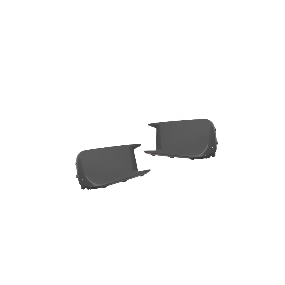 JDMuscle [18-21 WRX/STI] Fog Light Covers -  Paint Matched / Gloss Black