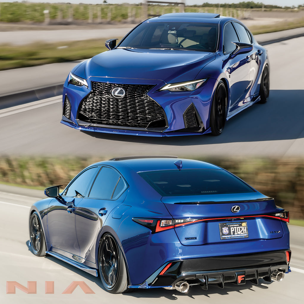 Lexus IS300 IS350 F Sport 2021-2024 Full Kit + Rear Bumper Extension w ...