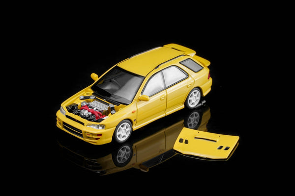 MotorHelix Subaru Impreza Wagon WRX STI Ver. VI Cashmere Yellow 1:64