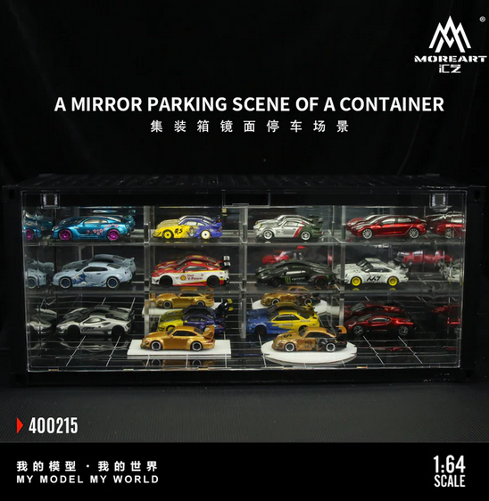MoreArt 1:64 MIRROR PARKING SCENE OF A CONTAINER MO400215