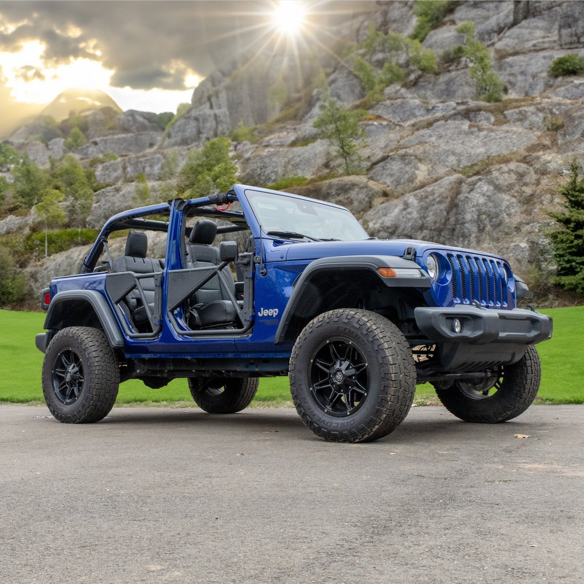 JT Phantom Aluminum Full Tube Doors (Jeep Gladiator) by EZ4X4