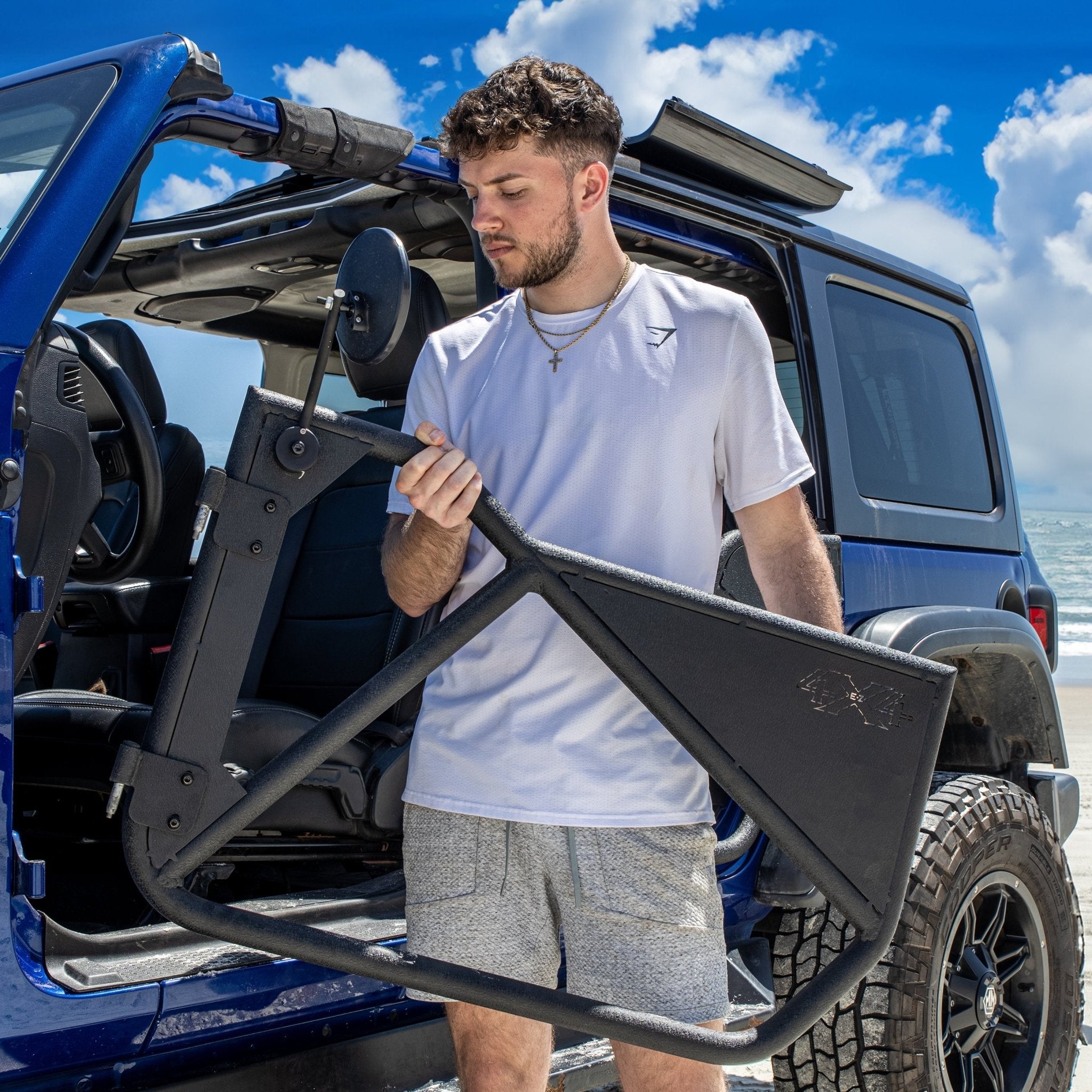 JT Phantom Aluminum Full Tube Doors (Jeep Gladiator) by EZ4X4