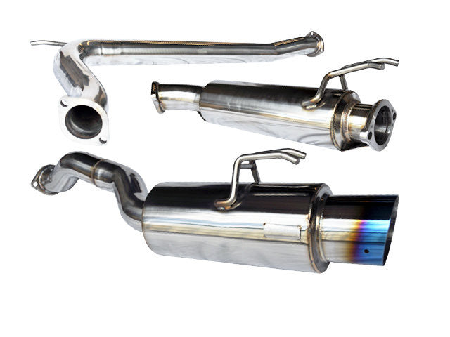 Tsudo 8th gen Civic Si 2007-11 K20 Burnt Tip 70mm Catback Exhaust