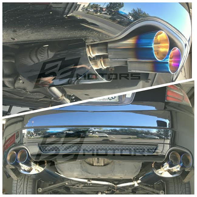Tsudo Acura 2007-08 TL Type-S SE Quad Tips Catback + J-Pipe Exhaust