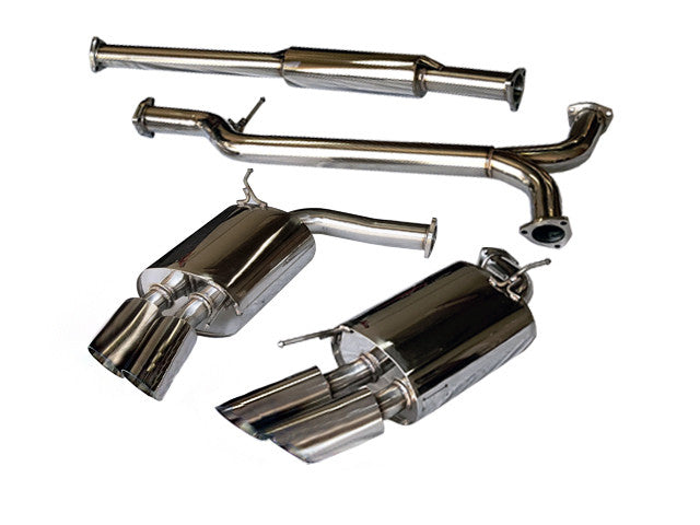 Tsudo Acura 2007-08 TL Type-S SE Quad Tips Catback + J-Pipe Exhaust