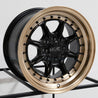 XXR Wheels 002.5 Flat Black Bronze Lip